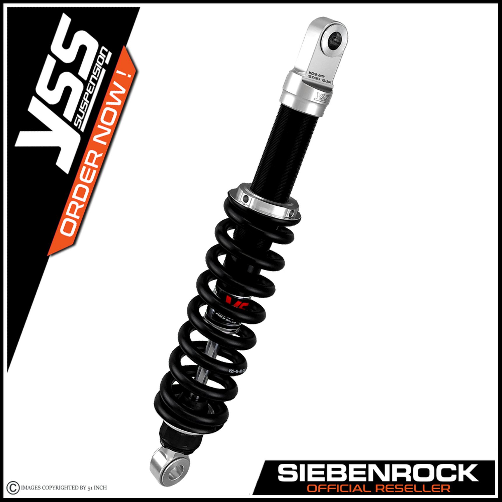 YSS(ワイエスエス) リアショック 362 X-Series ボディ:ブラック